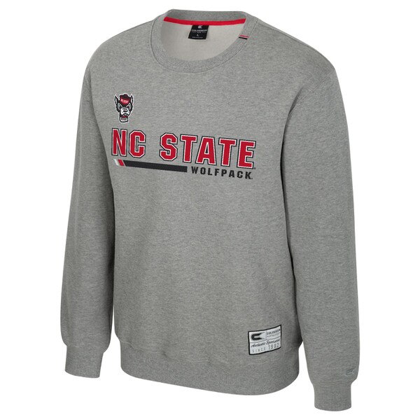 Grey Crew Sweat - Wolfhead / NC Sta